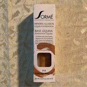 Sormé Cosmetics Mineral Illusion Liquid Foundation “711 Golden Nugget ” 0.8 oz